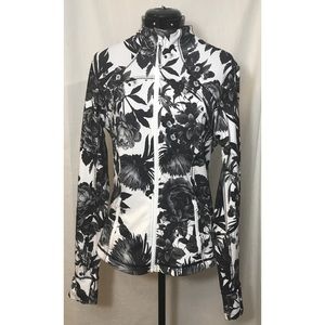Lululemon Floral Black and White Define Jacket